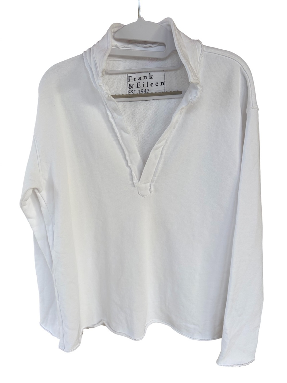 Frank & Eileen NWD Patrick Triple Fleece White Size S - Picture 5 of 9